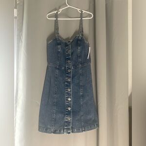 Denim mini dress